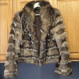 Ladies Fox mixed with beaver fur coat